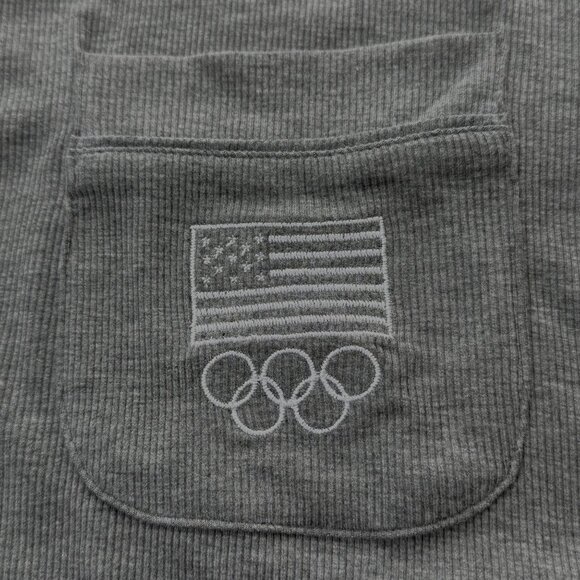 SKIMS Soft Lounge Robe Team USA Heather Gray 4X - Picture 6 of 12